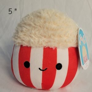 NWT 5" Arnel the Popcorn Bucket Squishmallow Kellytoy Plush Cinema Movie Theater